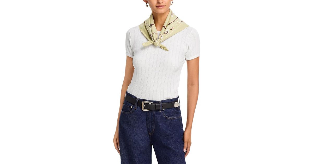 Rag & Bone Floral Western Bandana in White | Lyst