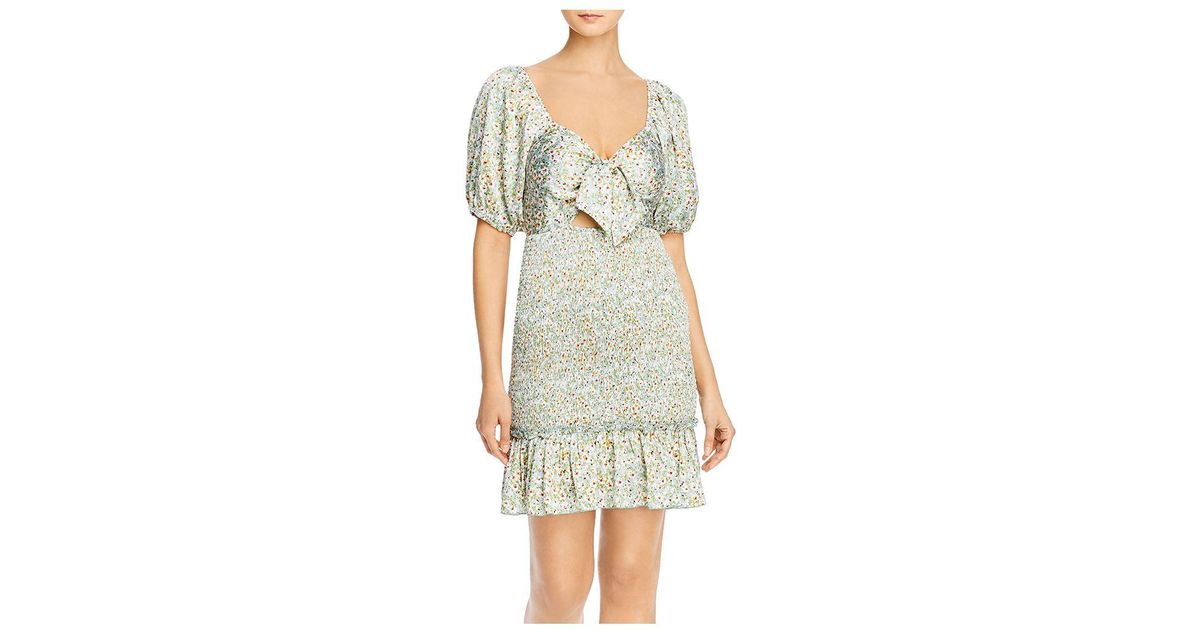 lucy paris smocked floral dress