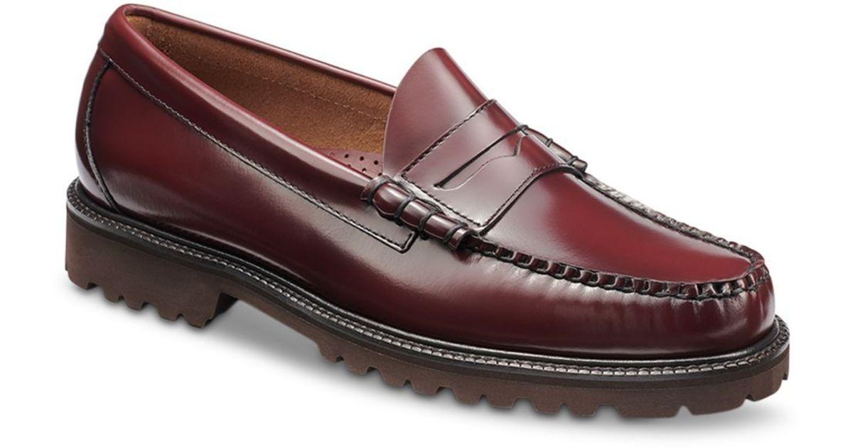 G.H. Bass & Co. Larson Lug Slip On Weejun Penny Loafers in Purple for ...