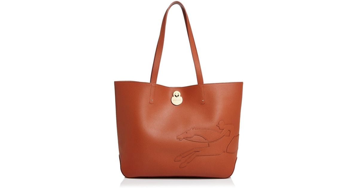 longchamp leather tote