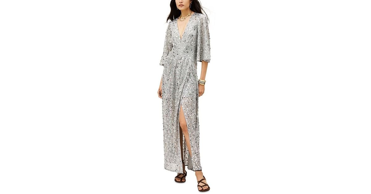 ba&sh silver dress ba&sh Ba & Sh Felly Midi Dress