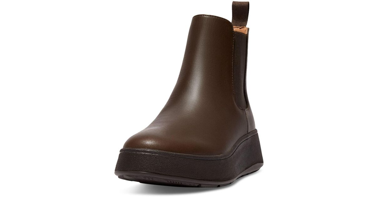 Fitflop Leather F - Mode Chelsea Boots in Chocolate (Brown) | Lyst