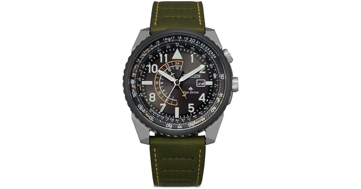 Citizen Leather Eco Drive Promaster Nighthawk Watch in Black for Men Lyst
