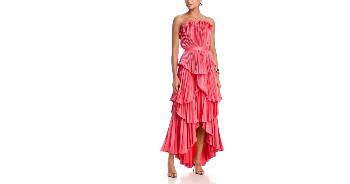 Tier Shell AMUR Janey Tiered Shell Midi Dress | Lyst