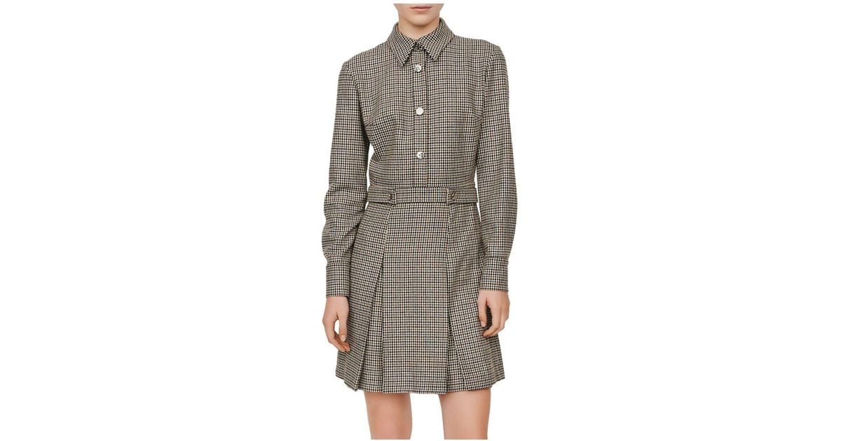 maje shirt dress