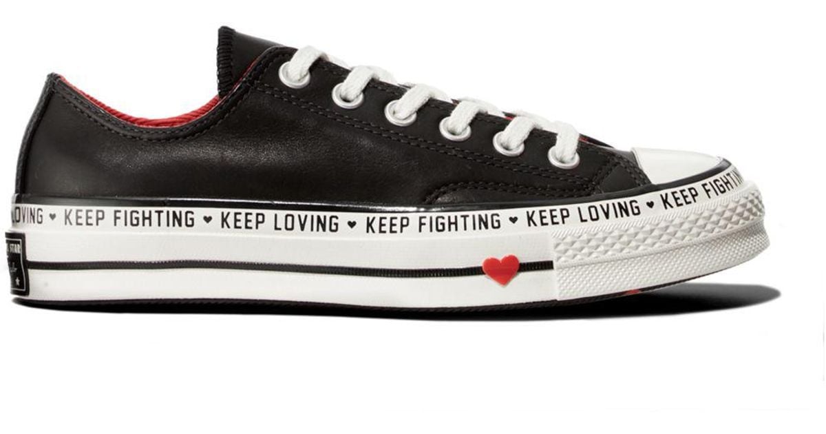 converse keep loving keep fighting