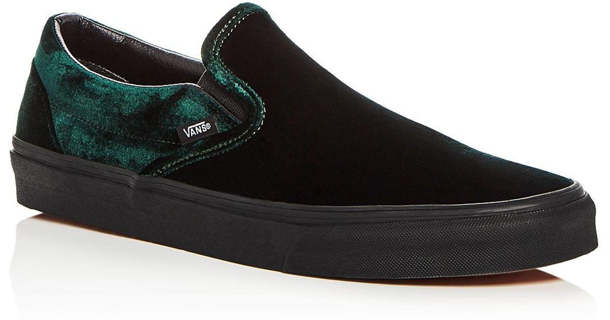 Want to buy > vans green velvet slip on, Up to 60% OFF