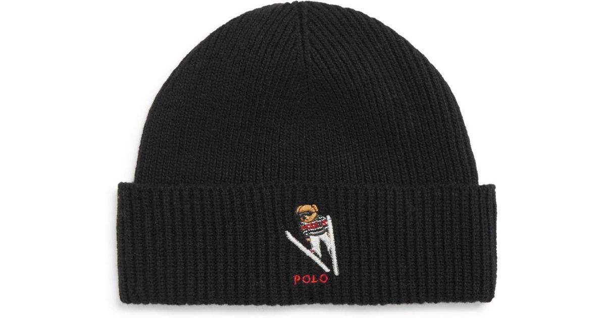 ralph lauren ski bear hat
