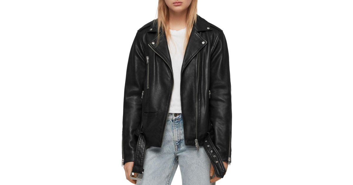 all saints wade leather jacket