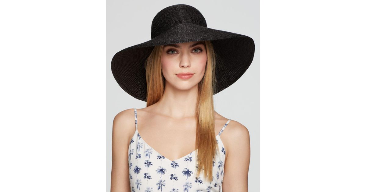 Eric Javits Bella Floppy Hat in Black 
