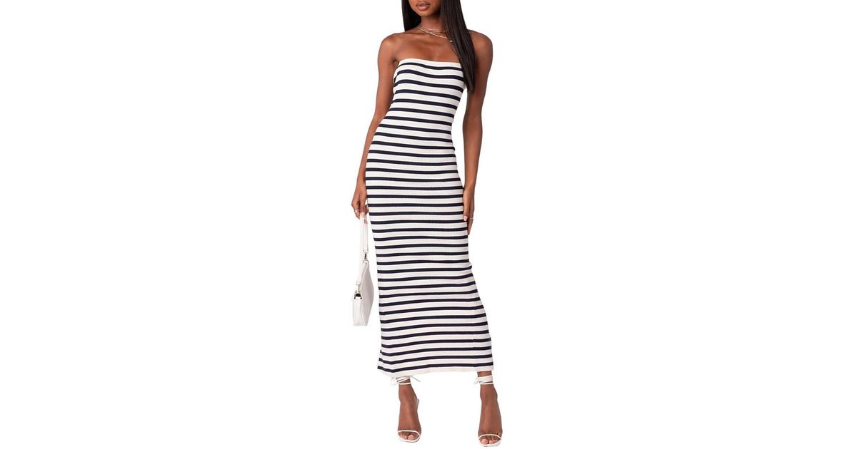 edikted knit back slitted maxi dress Edikted Knit Open Back Maxi Dress