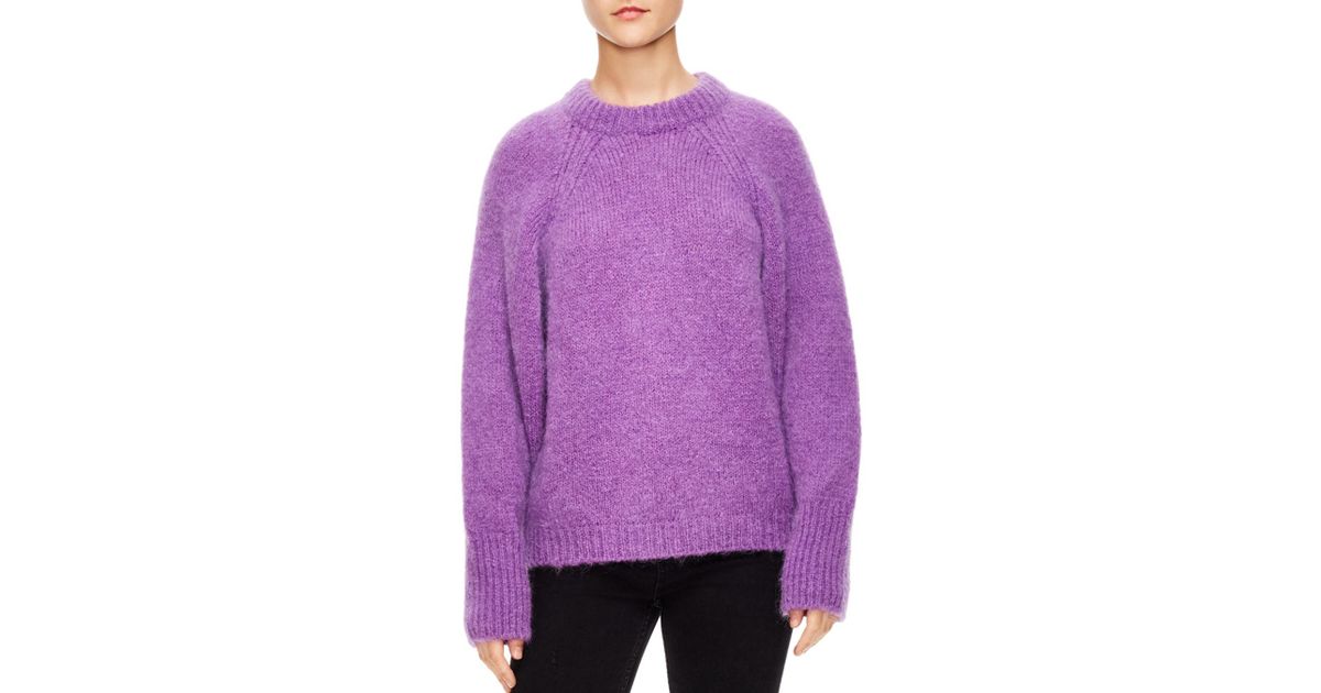 sandro purple sweater