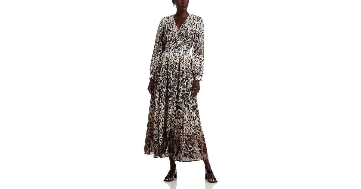Tahari
 Leopard Print Midi Dress main image 1