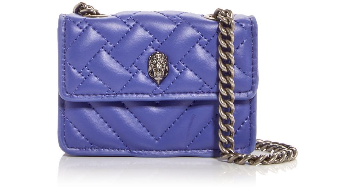 Kurt Geiger Micro Kensington Leather Crossbody in Purple Lyst Canada