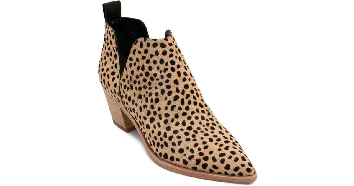 Dolce Vita Women's Sonni Leopard Print Calf Hair Ankle ...
