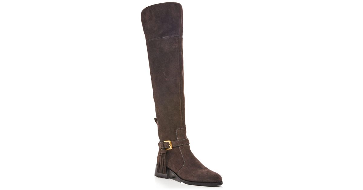 See By Chloé Ca Lory Tassel Riding Boots in Brown Lyst
