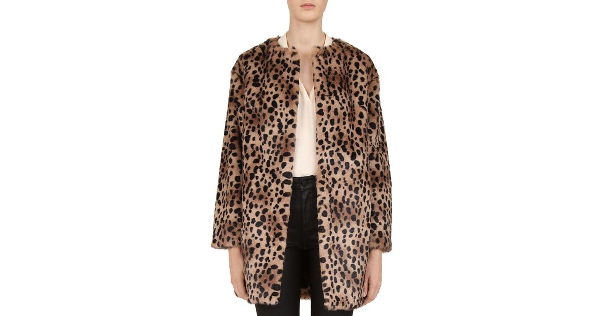 gerard darel leopard print coat