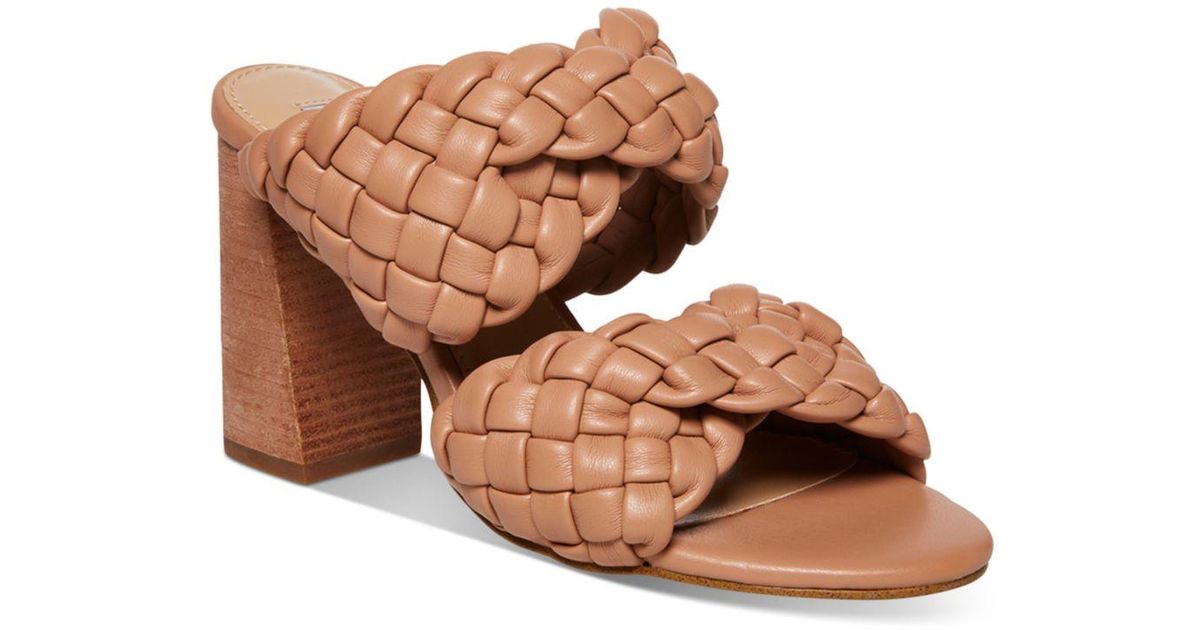 Steve Madden Synthetic Twisted Braided Sandals in Tan (Brown) - Lyst