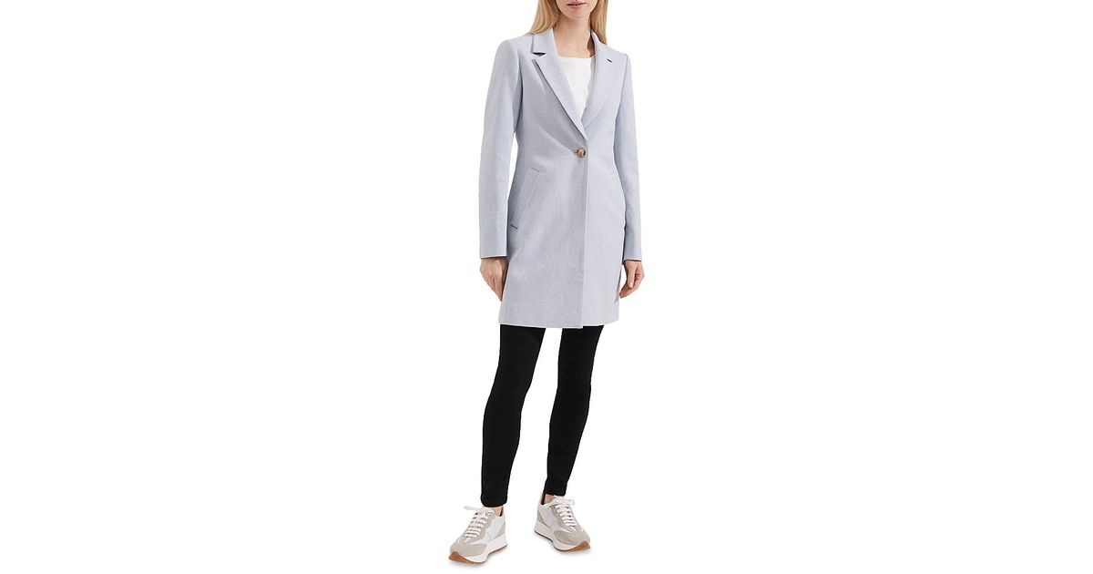 Hobbs Camellia Twill Coat in Grey Lyst UK