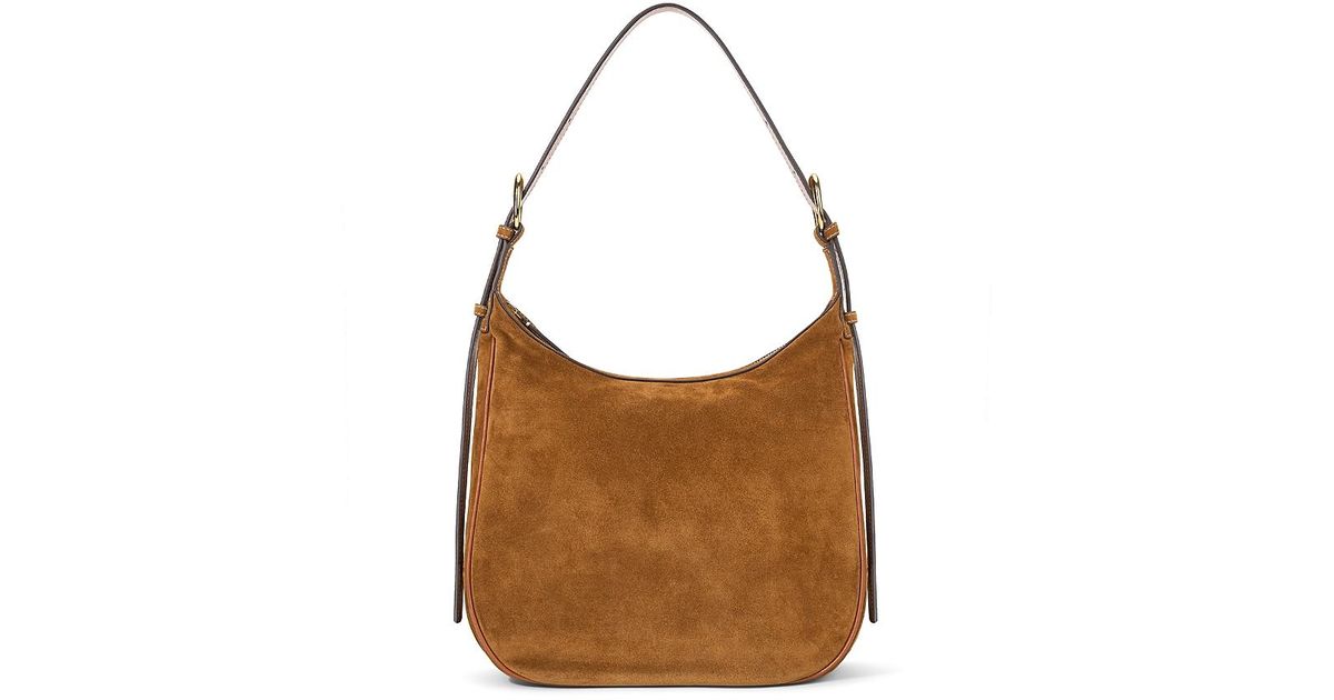 Pine Hobo in Tan Suede