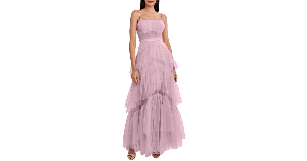 bcbgmaxazria tulle corset essential gown