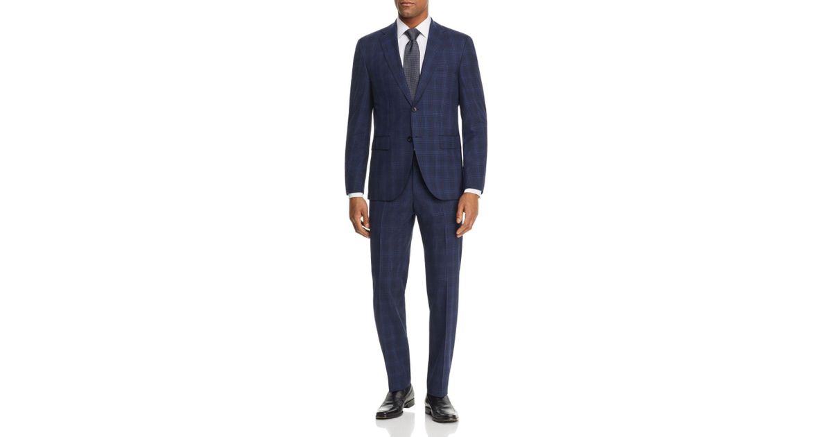 BOSS by HUGO BOSS Jeckson/lenon Tonal Plaid Regular Fit Suit in Blue ...