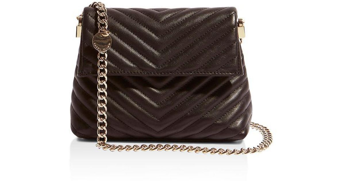 karen millen black quilted bag