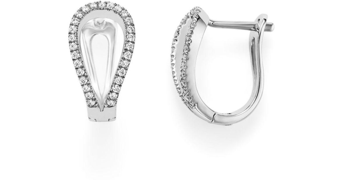 Lyst Bloomingdale S Diamond Horseshoe Earrings In 14k White Gold Lyst Bloomingdale S Diamond Horseshoe Earrings In 14k White Gold 50 Ct T W