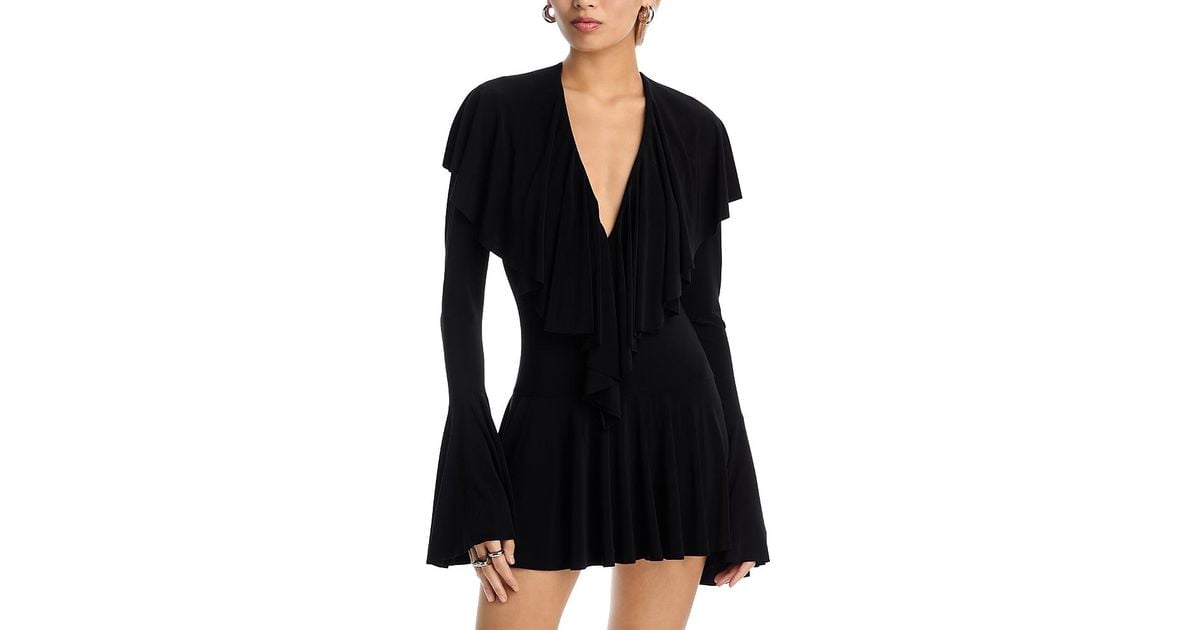 Side Cut Out Dress NORMA KAMALI Diana One-shoulder Ruched Stretch-jersey  Mini Dress Asymmetrical Cutout Dress