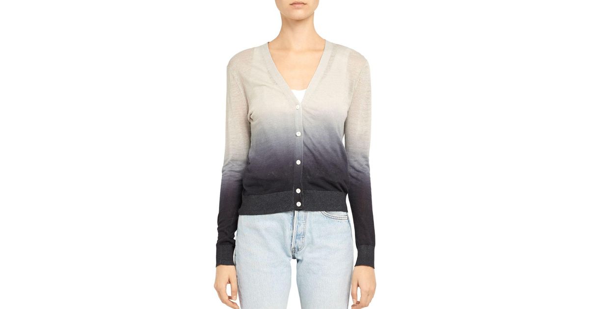 theory ombre cardigan