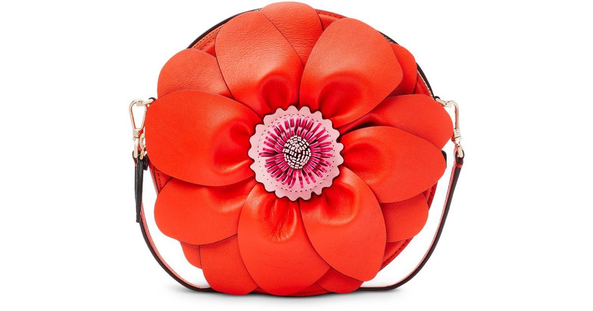 Kate Spade Synthetic Petal 3d Flower Crossbody Lyst