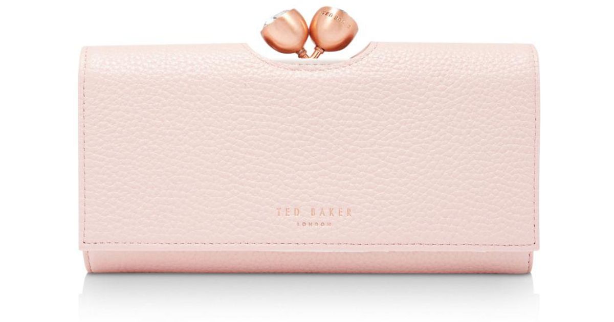 ted baker rose gold matinee purse