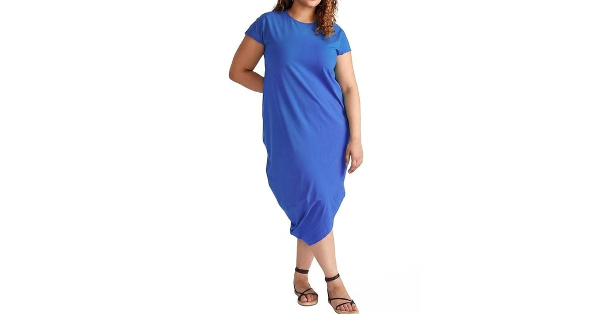 UNIVERSAL STANDARD Plus Iconic Geneva Dress in Blue | Lyst