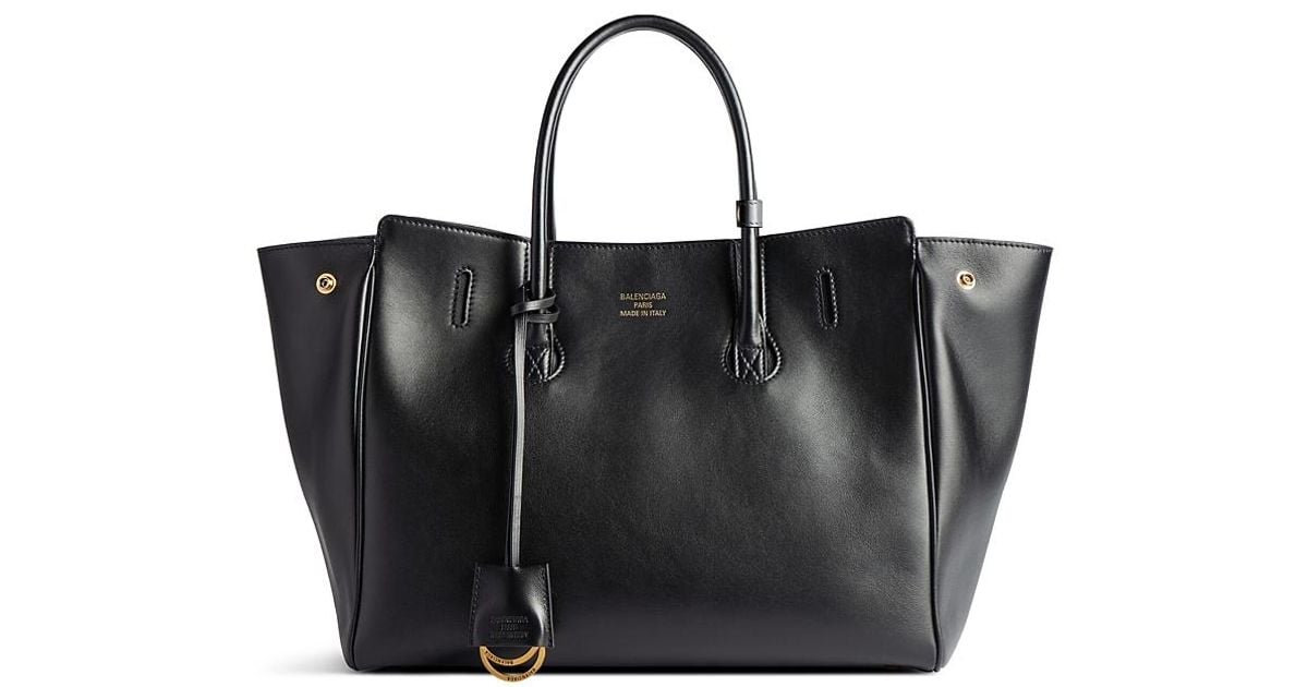 Balenciaga Hampton Small Carry All Bag in Black | Lyst