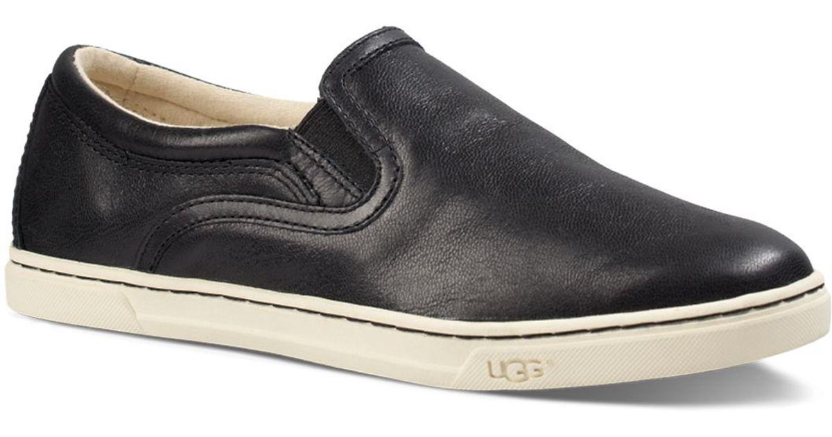 ugg black slip on shoes