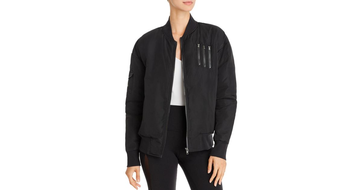 Alo Yoga Synthetic Squad Down Bomber Jacket in Black - Lyst