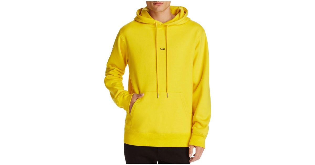 helmut lang yellow taxi hoodie