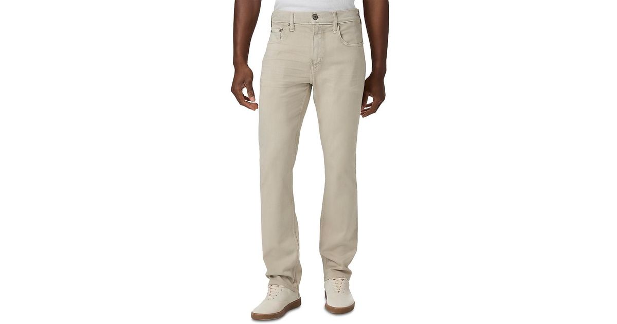 PAIGE Federal Slim Straight Jeans in Natural for Men | Lyst UK