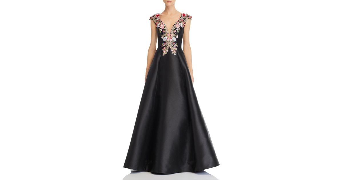 basix embellished silk ball gown