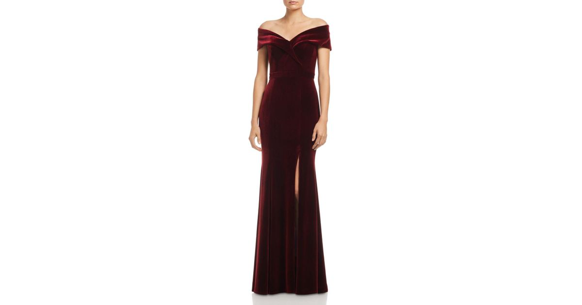 aqua velvet gown