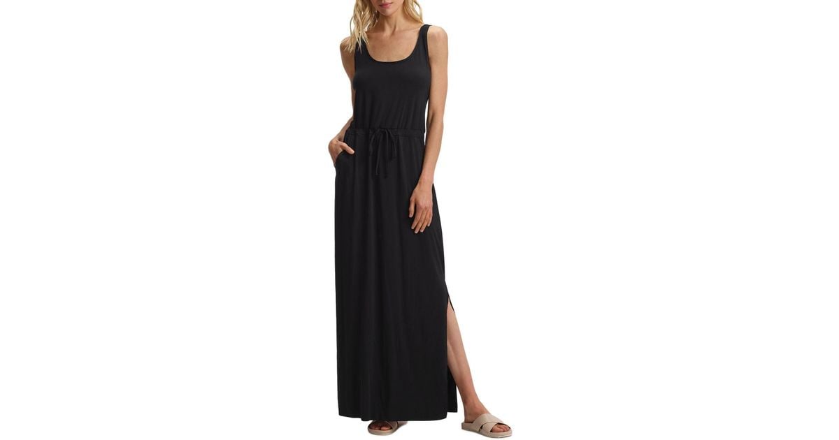 Commando Synthetic Butter Lounge Maxi Dress in Black | Lyst Australia