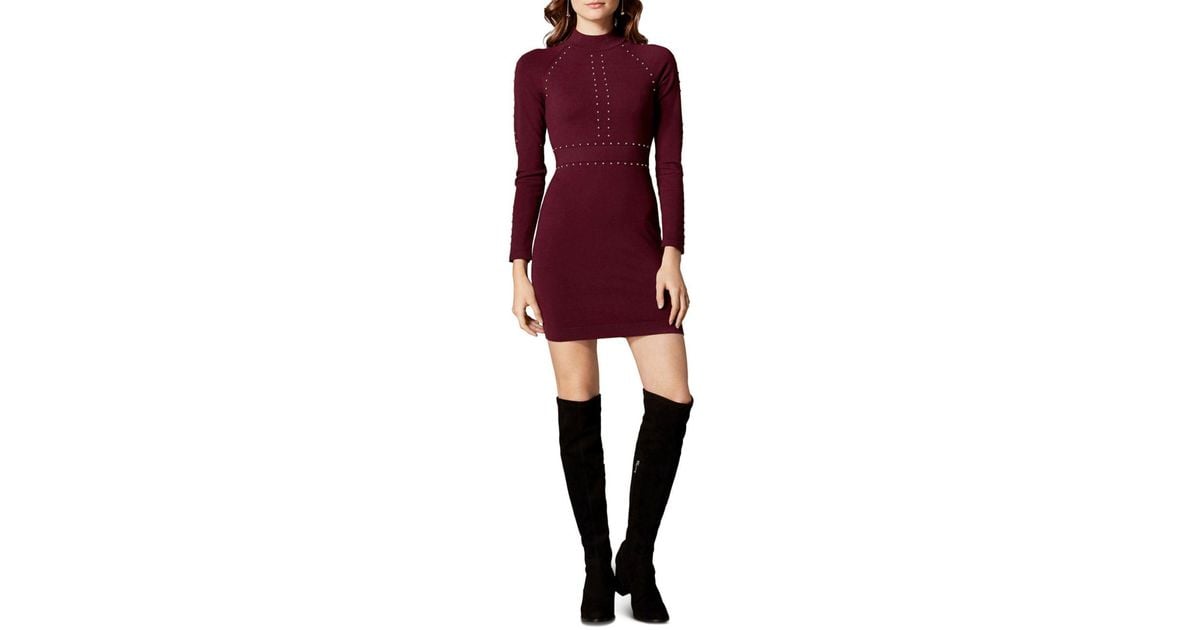 karen millen stud embellished bodycon dress
