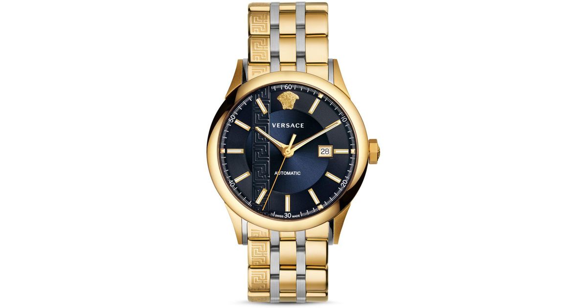gold toned aiakos automatic watch