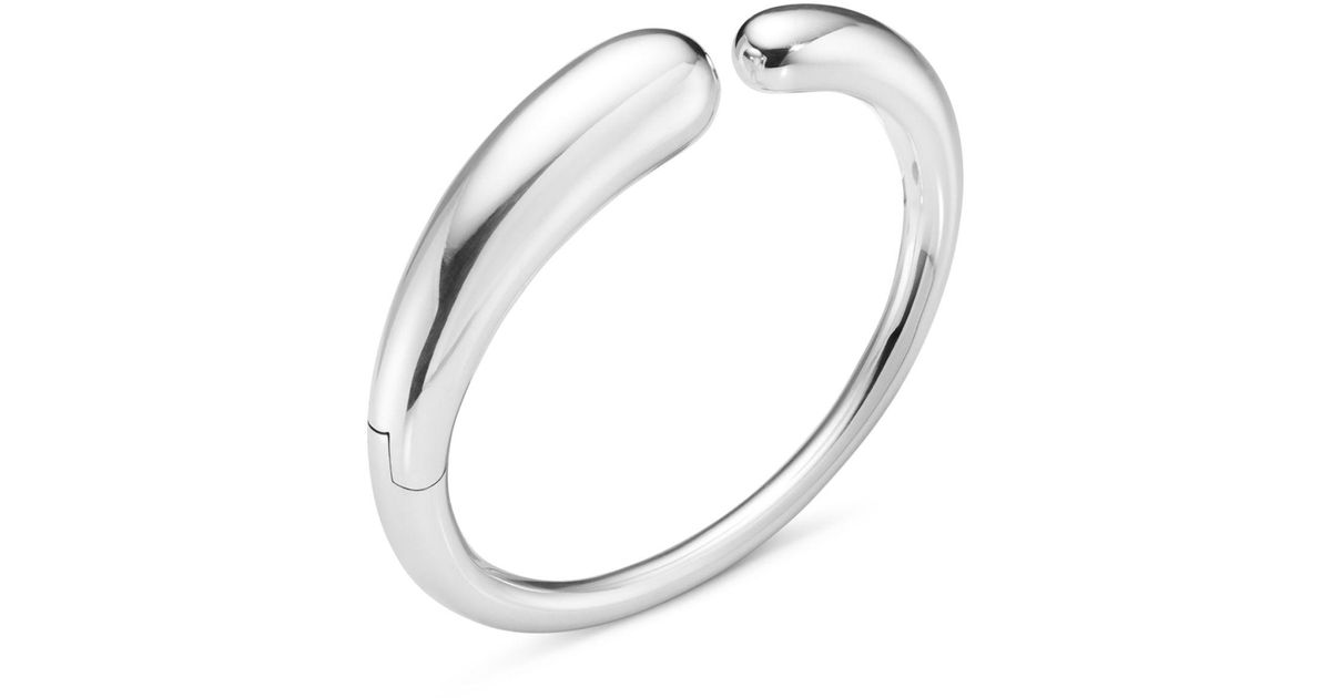 Jensen Sterling Silver Mercy Rounded Edge Cuff Bangle Bracelet in