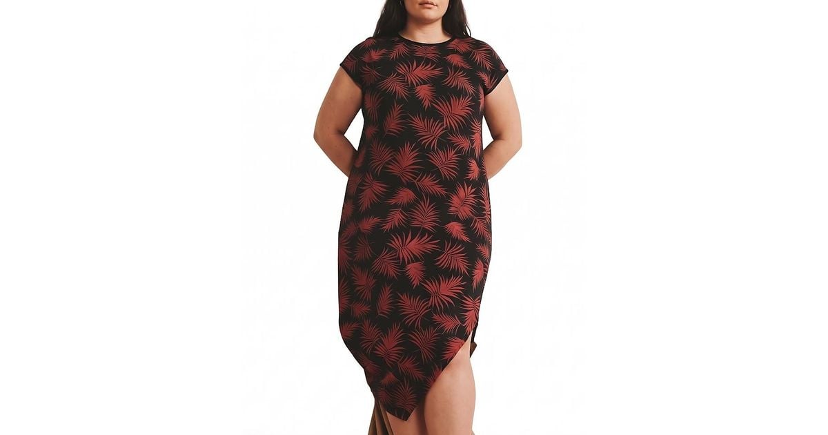 UNIVERSAL STANDARD Plus Iconic Geneva Dress in Red | Lyst