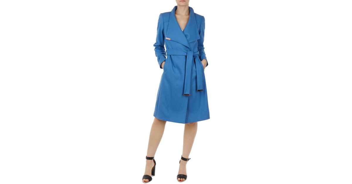 ted baker blue sandra coat
