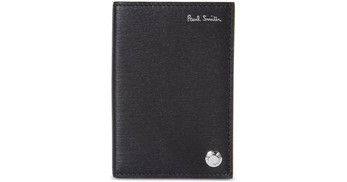 Paul Smith Leather Pivot Credit Card Case in Black for Men | Lyst