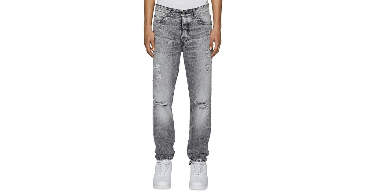 Ksubi Chitch Smoke Scatter Slim Fit Jeans in Grey for Men Lyst UK