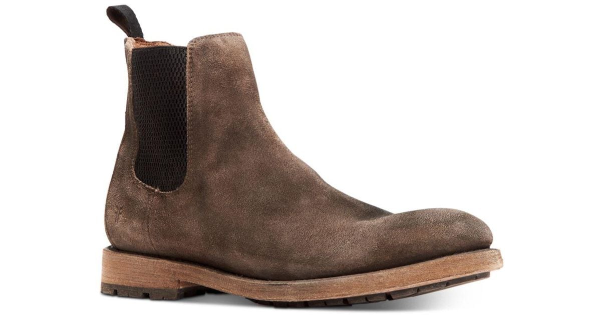 frye seth suede chelsea boot