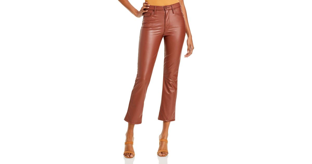 Mother The Insider Faux - Leather Ankle 